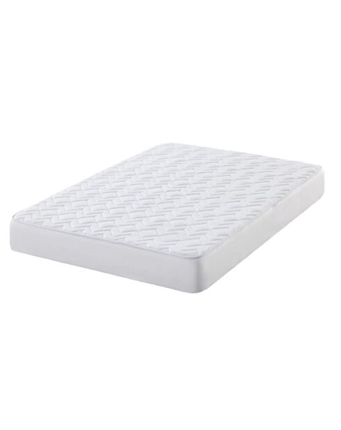 Protège-matelas imperméable matelassée blanc - 90x190/200 cm
