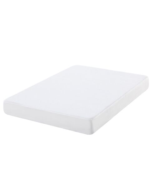 Protège-matelas en coton éponge blanc - 90x190/200 cm