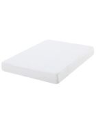 Protège-matelas en coton éponge blanc - 160x190/200 cm