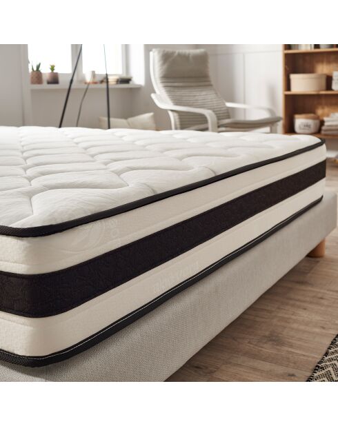 Matelas Maxim noir/blanc - 200x200 cm
