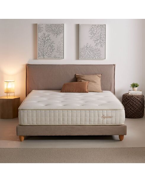 Matelas Supreme Ressorts Ensachés blanc - 200x200 cm