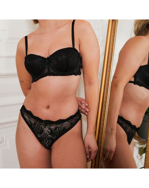 Ensemble Soutien-gorge & Tanga Dil noir