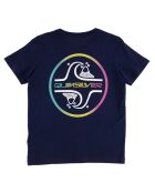 T-Shirt manches courtes logo rond bleu marine