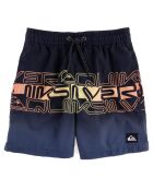 Short de bain quicksilver lettrage noir