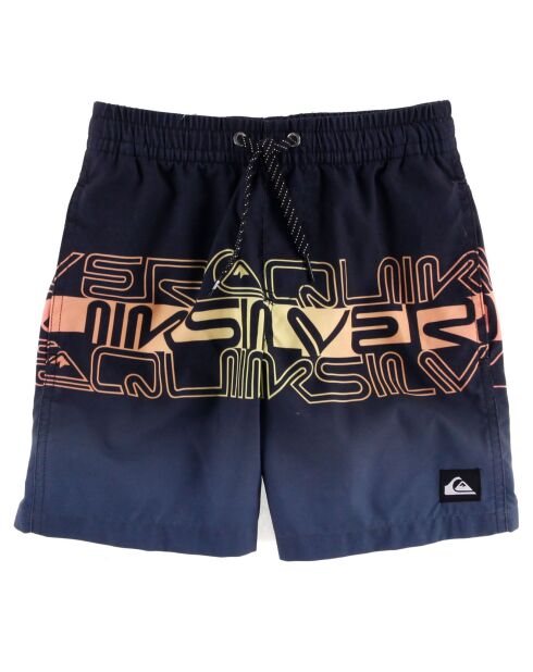 Short de bain quicksilver lettrage noir