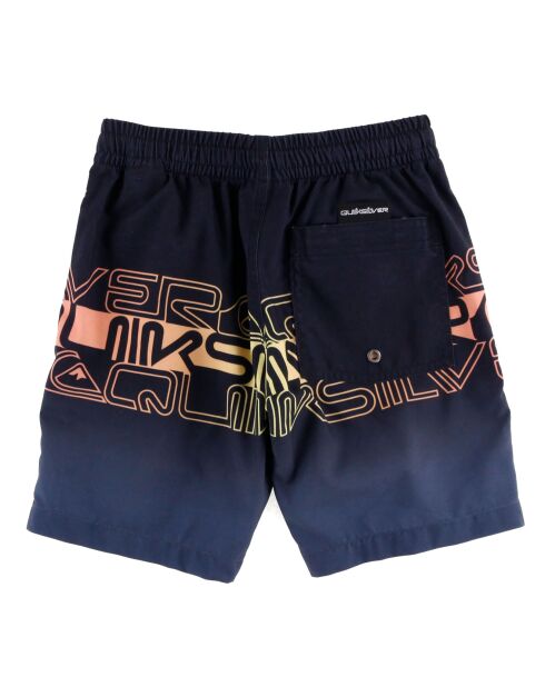 Short de bain quicksilver lettrage noir