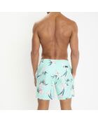 Short de Bain vert/multicolore