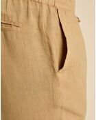 Pantalon 100% Lin Dante camel