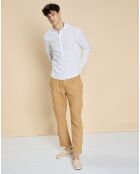 Pantalon 100% Lin Dante camel