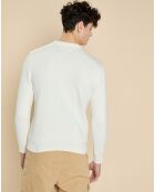 Pull en Coton & Cachemire Geric écru