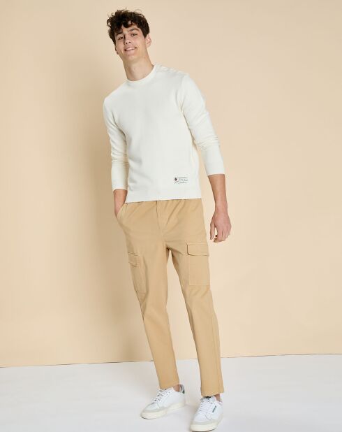 Dayan beige cargobroek