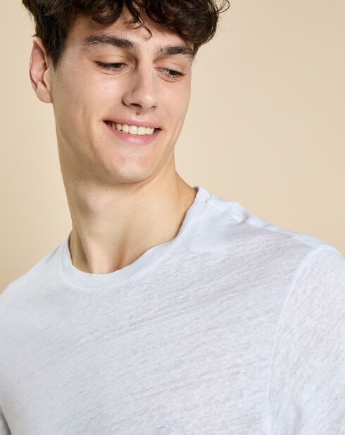 T-Shirt 100% Lin Humbert blanc