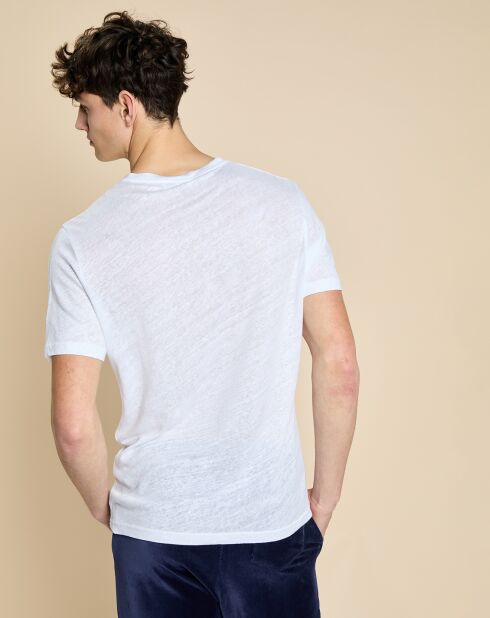 T-Shirt 100% Lin Humphrey blanc