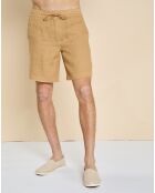 Short 100% Lin Danton camel