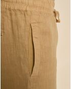 Short 100% Lin Danton camel