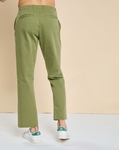 Pantalon chino Dominique olive