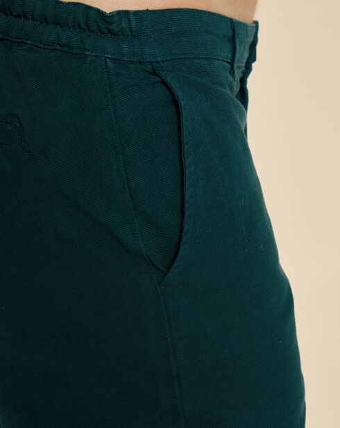 Pantaloni plissettati Diony fougère