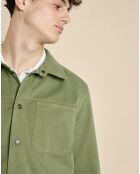 Surchemise regular Domingo olive