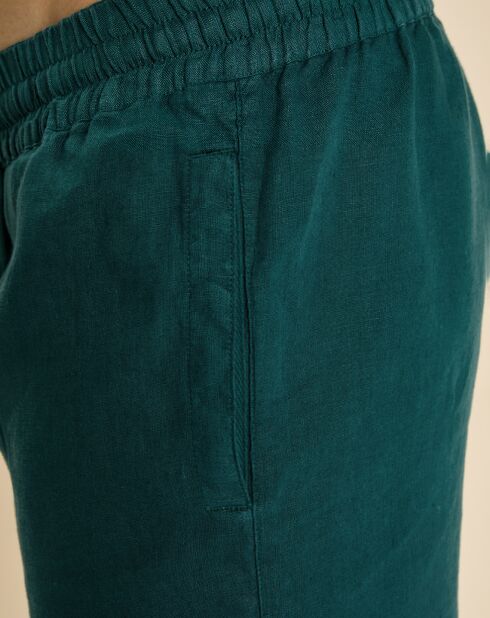 Short 100% Lin Danton fougère