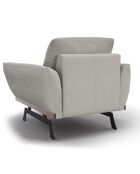 Fauteuil Olivier gris clair - 95x95x87 cm