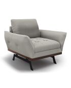 Fauteuil Olivier gris clair - 95x95x87 cm