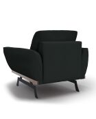 Fauteuil Olivier noir - 95x95x87 cm