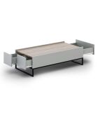 Table Basse Helene chêne naturel/gris clair - 120x60x35 cm