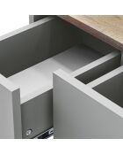 Table Basse Helene chêne naturel/gris clair - 120x60x35 cm