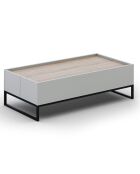 Table Basse Helene chêne naturel/gris clair - 120x60x35 cm