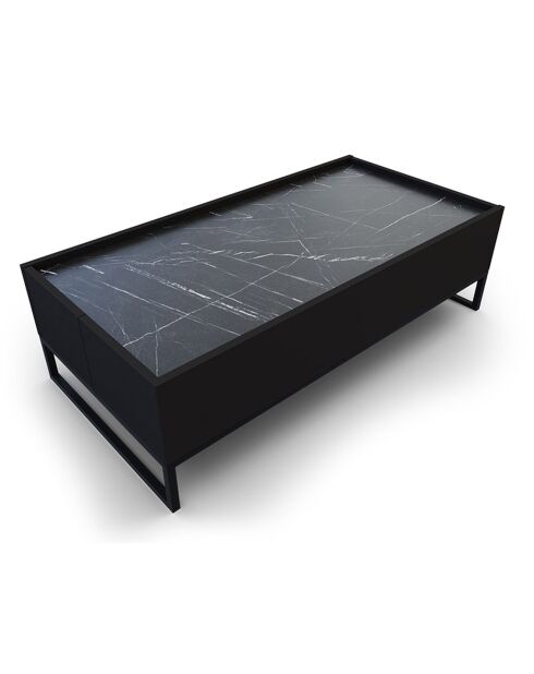 Table Basse Helene noire - 120x60x35 cm