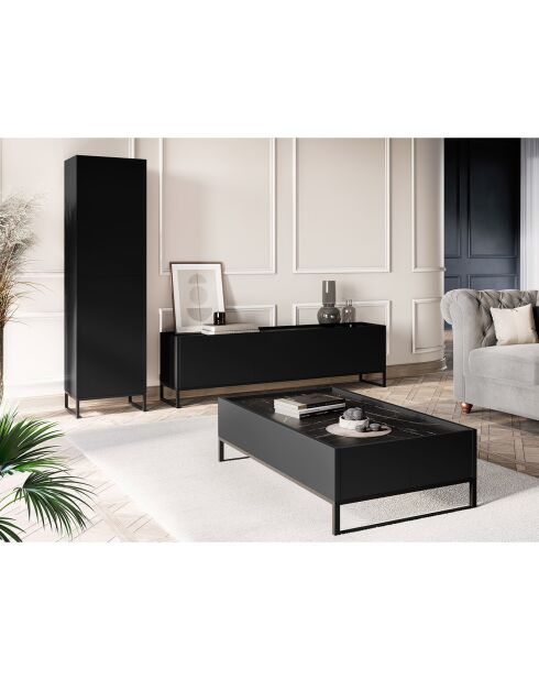 Table Basse Helene noire - 120x60x35 cm