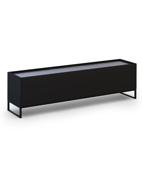 Meuble TV Helene noir - 180x40x50 cm