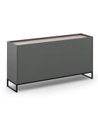 Buffet Helene gris/chêne naturel - 160x40x80 cm