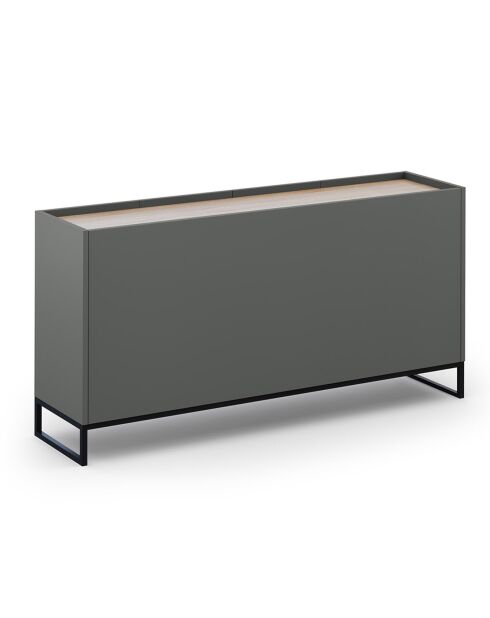 Buffet Helene gris/chêne naturel - 160x40x80 cm