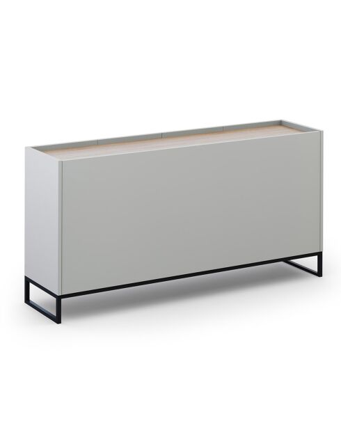 Buffet Helene chêne naturel/gris clair - 160x40x80 cm