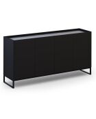 Buffet Helene noir - 160x40x80 cm