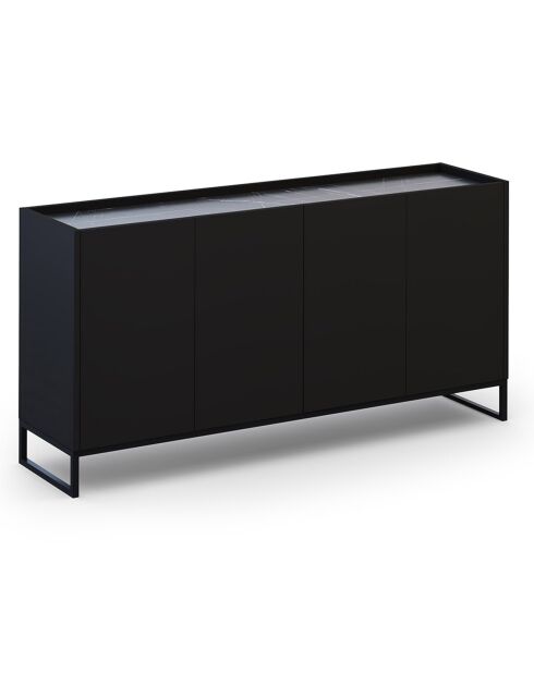 Buffet Helene noir - 160x40x80 cm