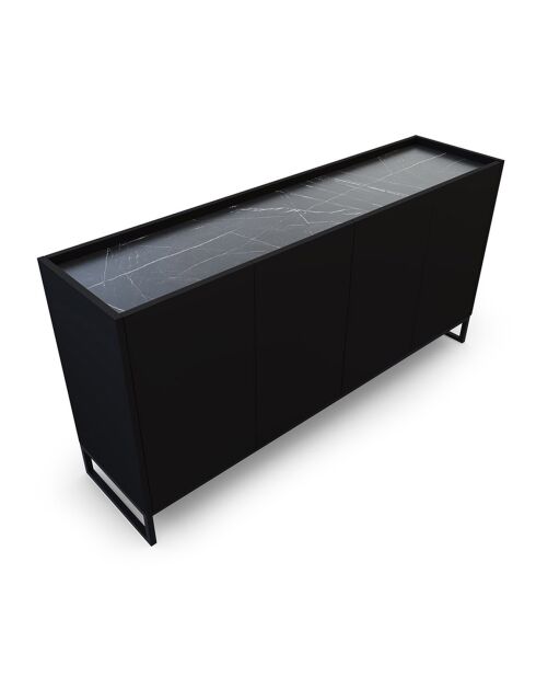 Buffet Helene noir - 160x40x80 cm