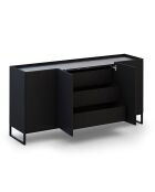 Buffet Helene noir - 160x40x80 cm