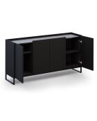 Buffet Helene noir - 160x40x80 cm