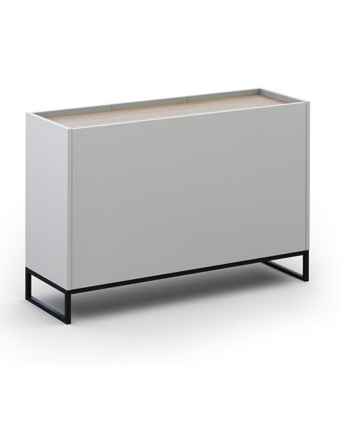 Commode Helene chêne naturel/gris clair - 120x40x80 cm