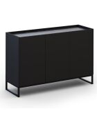 Commode Helene noire - 120x40x80 cm