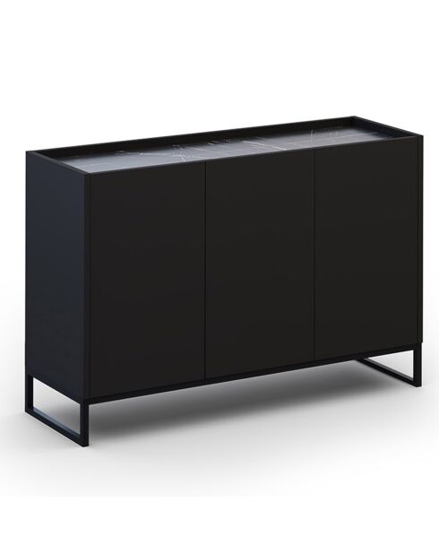 Commode Helene noire - 120x40x80 cm