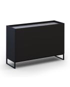 Commode Helene noire - 120x40x80 cm