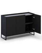 Commode Helene noire - 120x40x80 cm
