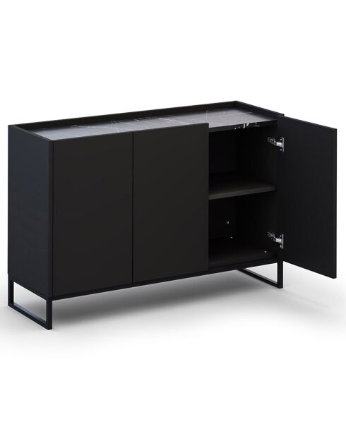 Commode Helene noire - 120x40x80 cm