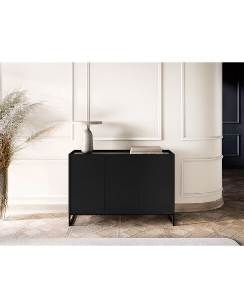 Commode Helene noire - 120x40x80 cm