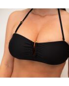Haut de maillot de bain bandeau Liticia noir