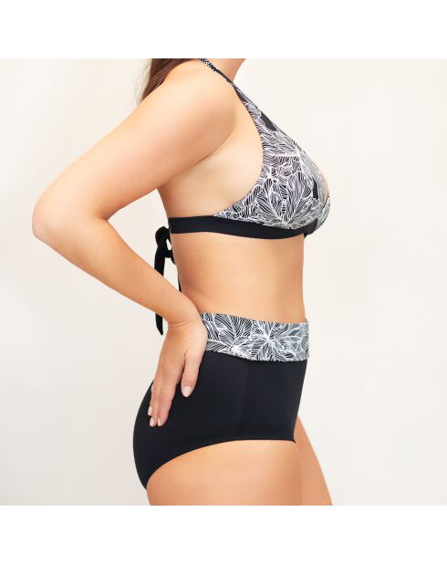 Bas de bain maillot de bain taille haute Cloe multicolore