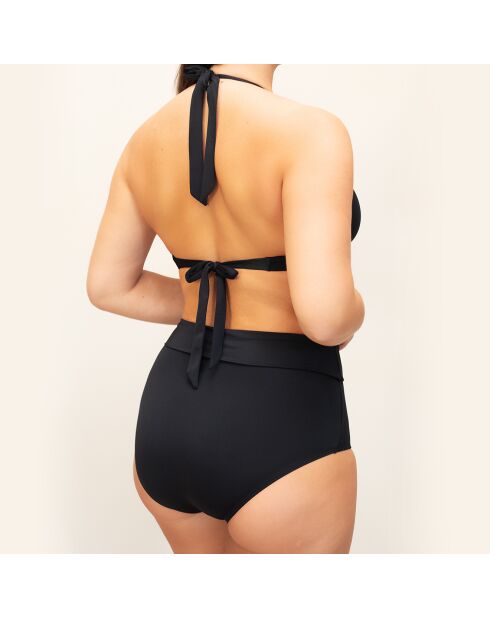 Slip da bagno a vita alta neri Cloe